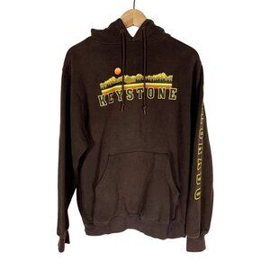 Keystone Colorado BAC Brown Hoodie Size Mens Small